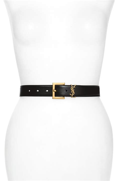 cintura ysl falsa|Saint Laurent YSL Cintura Leather Belt on SALE.